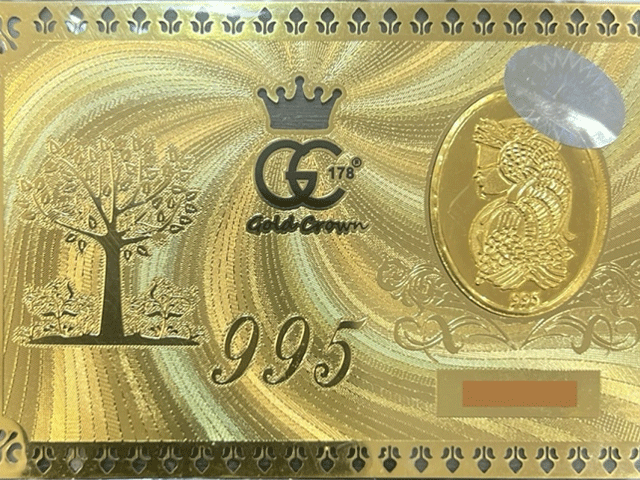 سکه شمش طلا ۲۴ عیار مدل گلد کرون ۲ گرمی