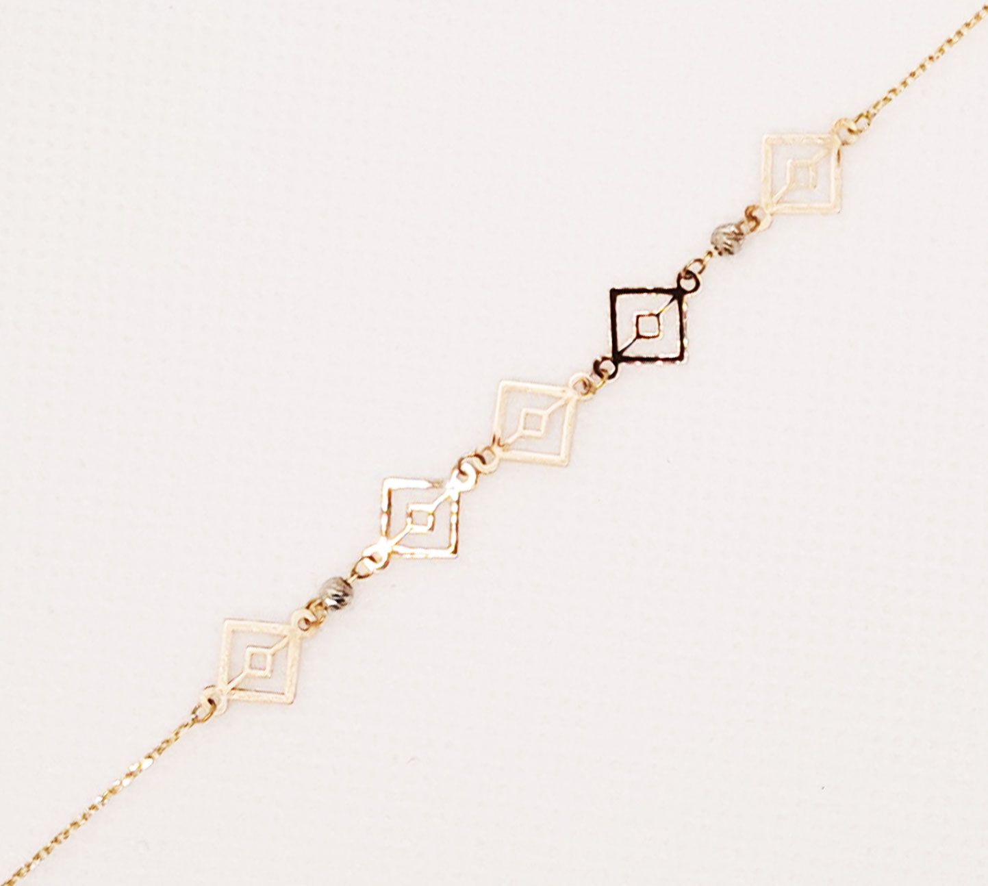 دستبند طلای 18 عیار مدل لیزری کد 95