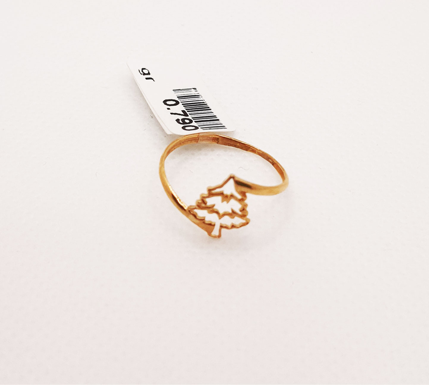 انگشتر طلای ۱۸ عیار مدل مینیمال کد 22