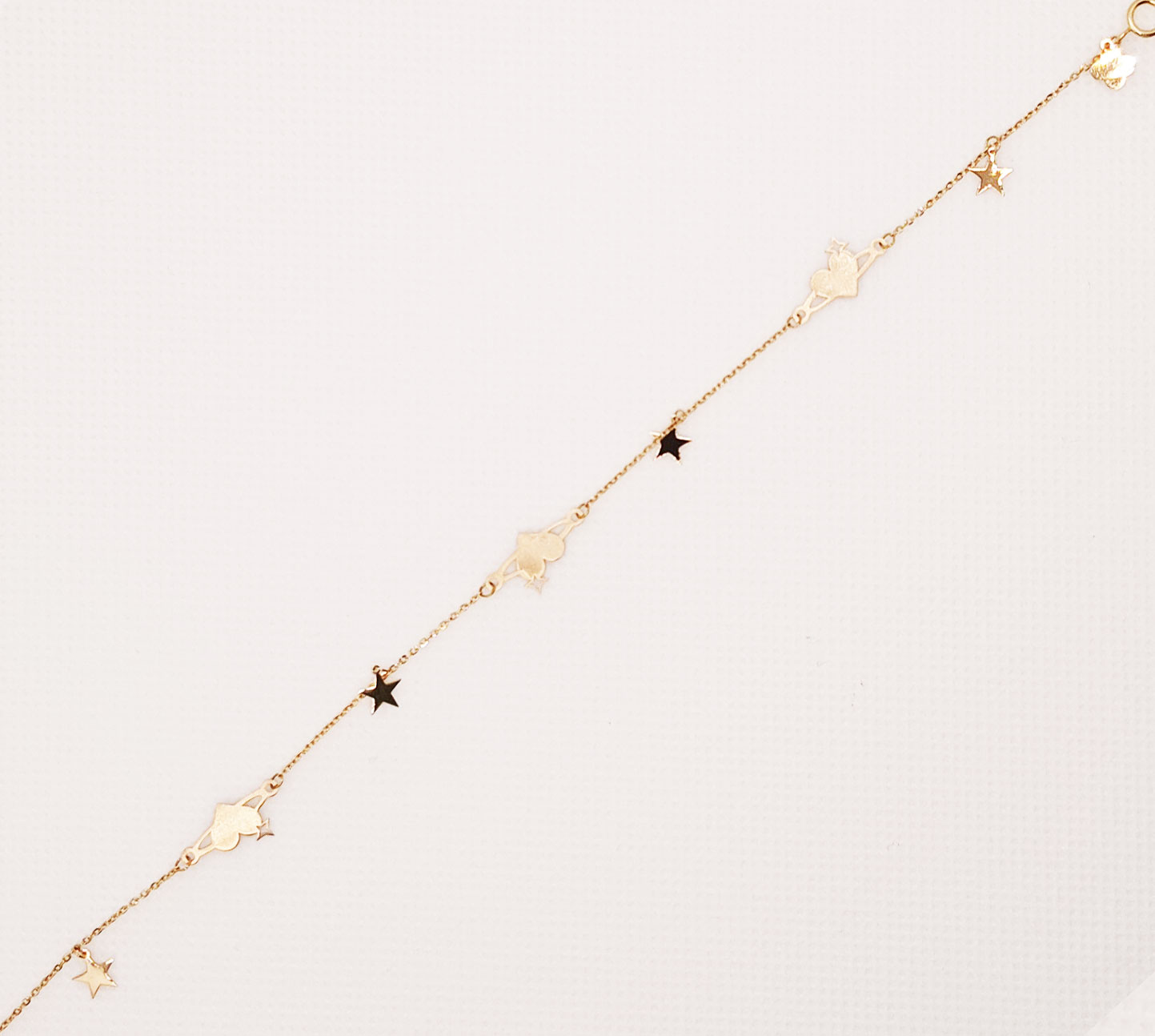 دستبند طلای 18 عیار مدل لیزری کد 100