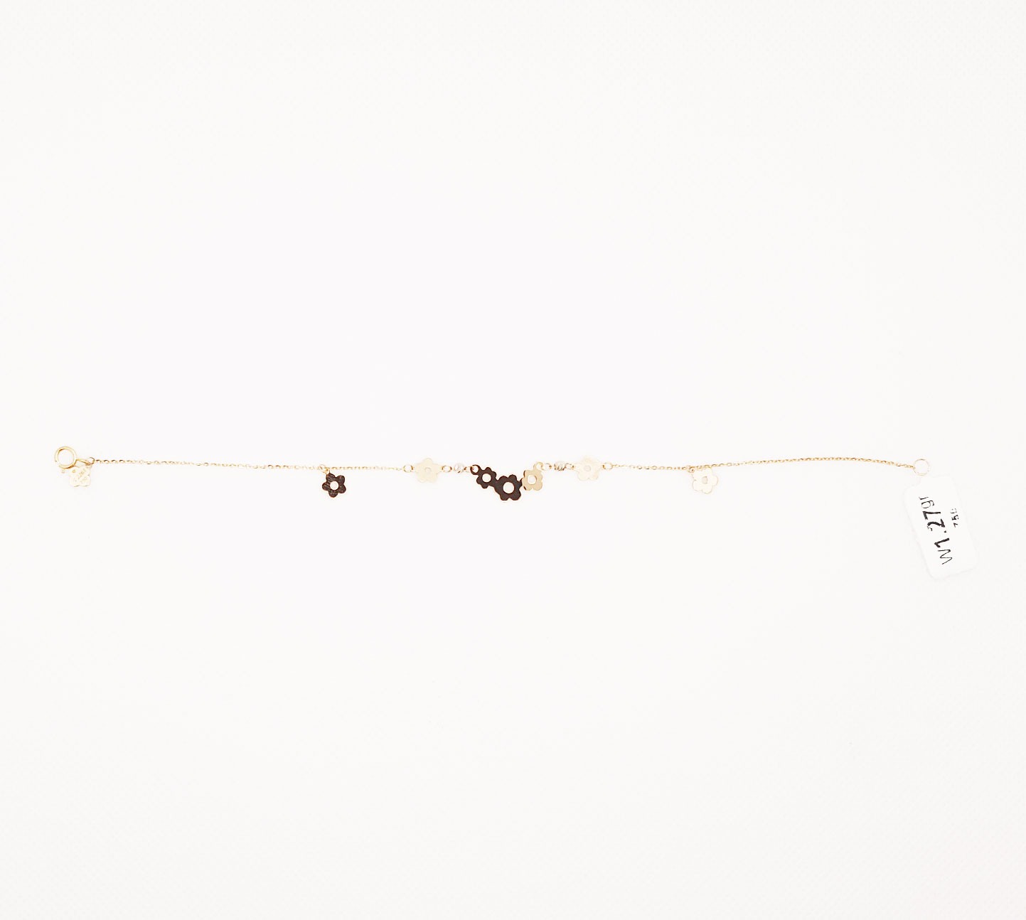 دستبند طلای 18 عیار مدل لیزری کد 87