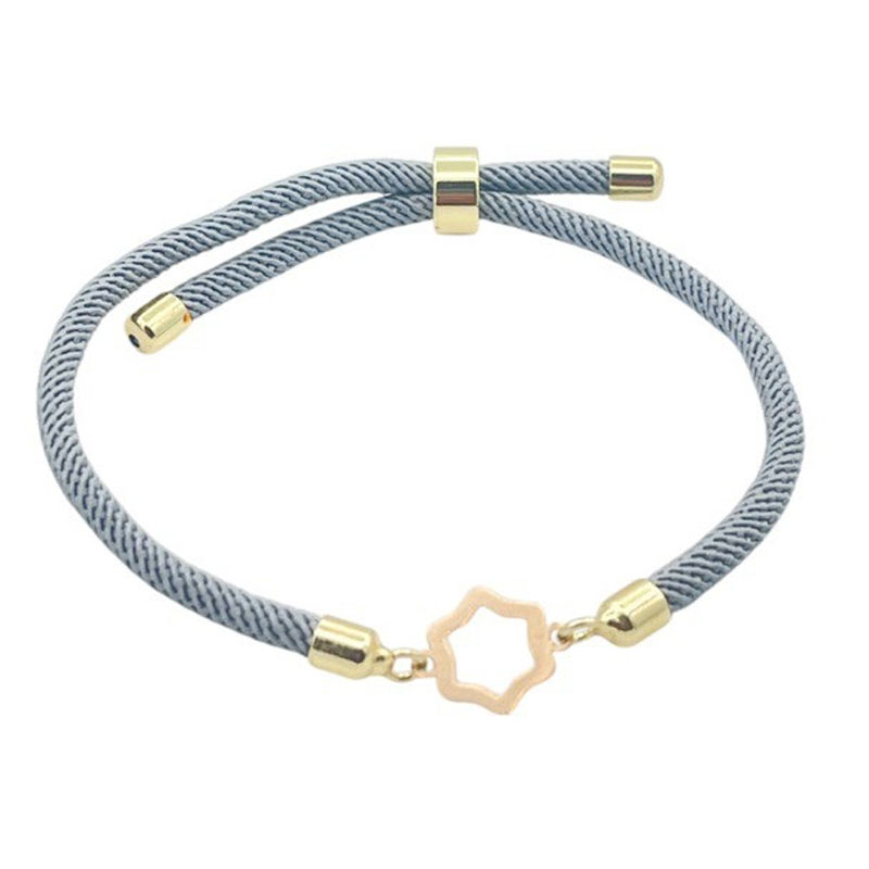 دستبند طلای 18 عیار بند ابریشمی کد DP183