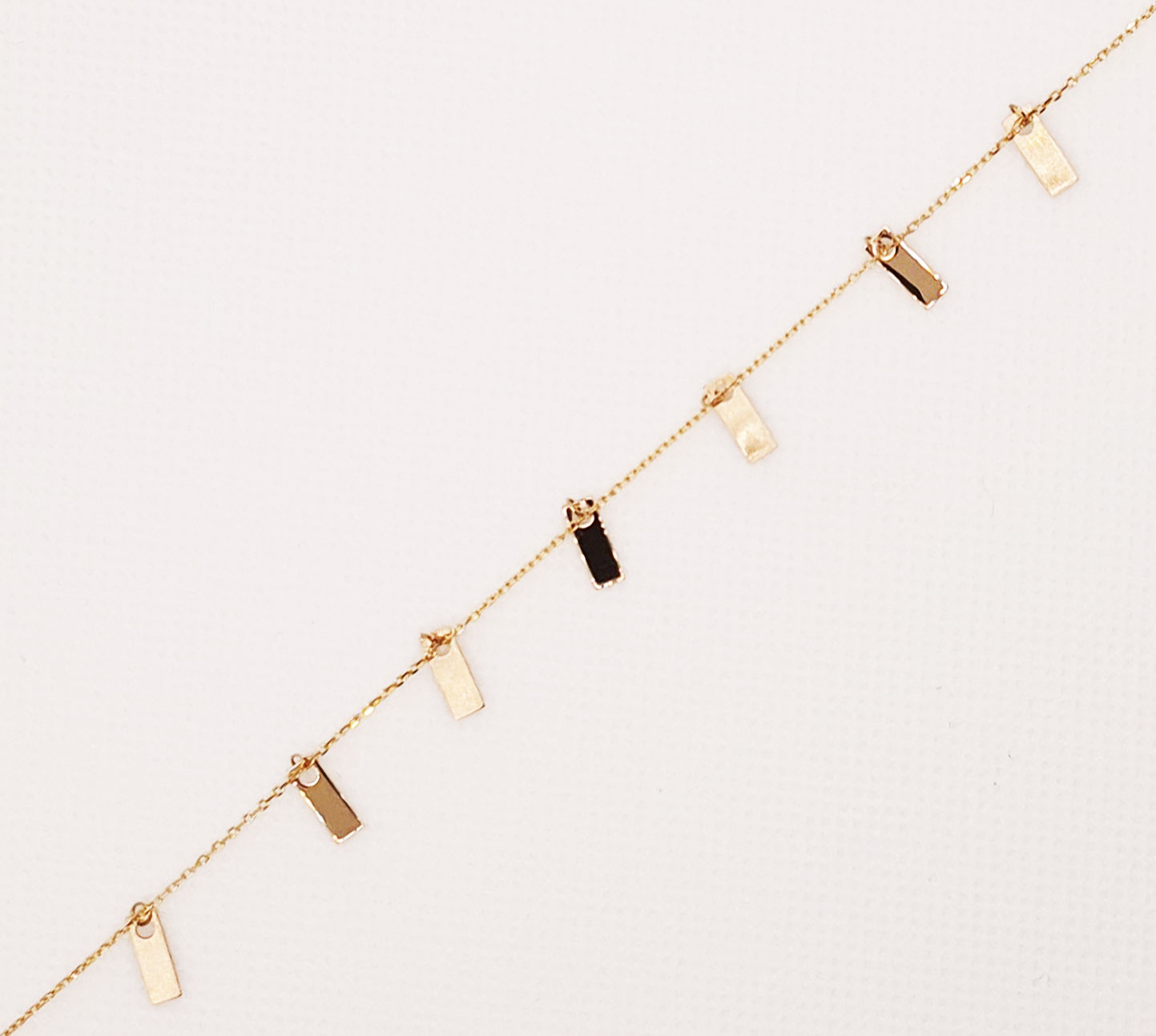 دستبند طلای 18 عیار مدل لیزری کد 102