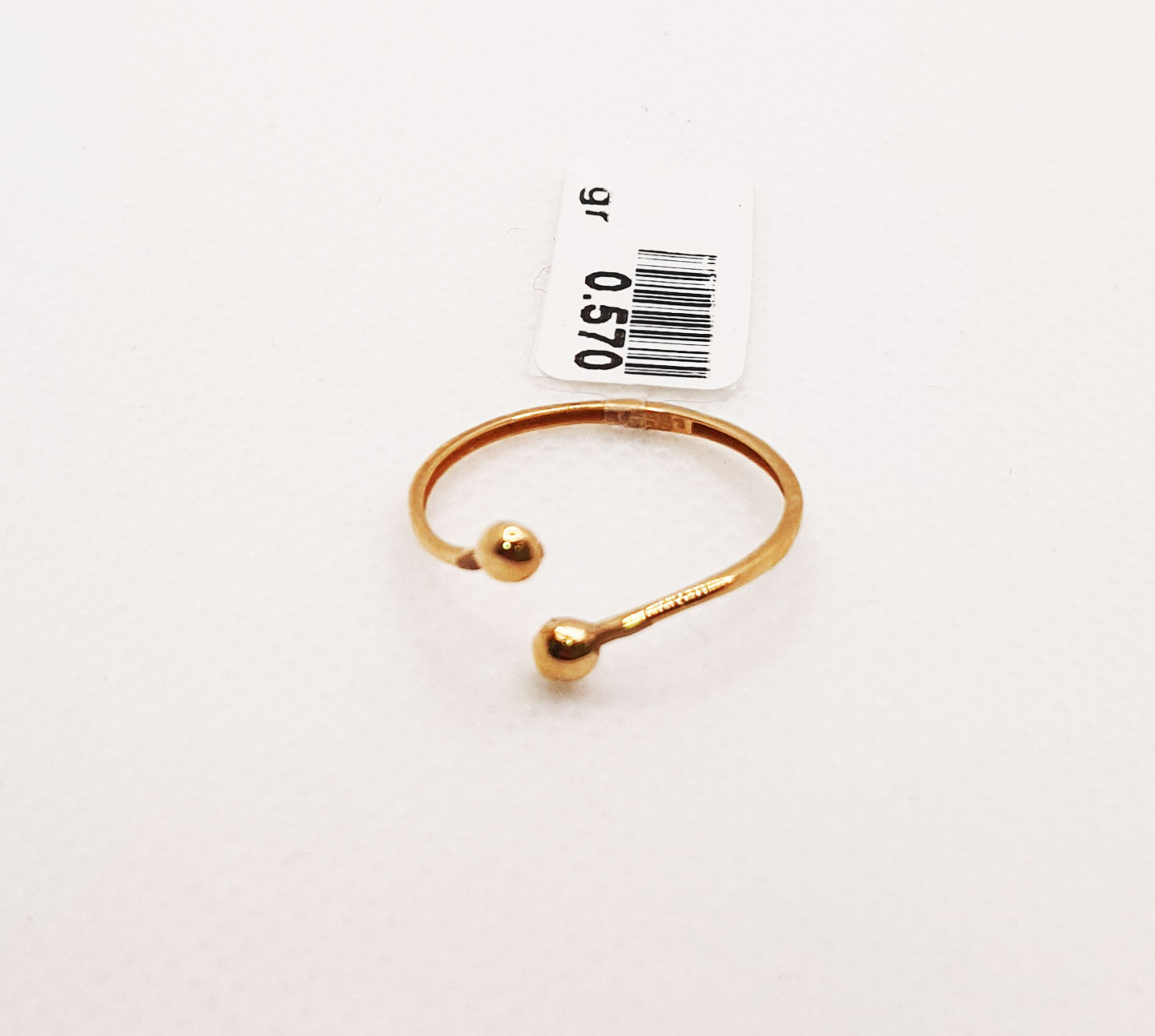 انگشتر طلای ۱۸ عیار مدل مینیمال کد 25