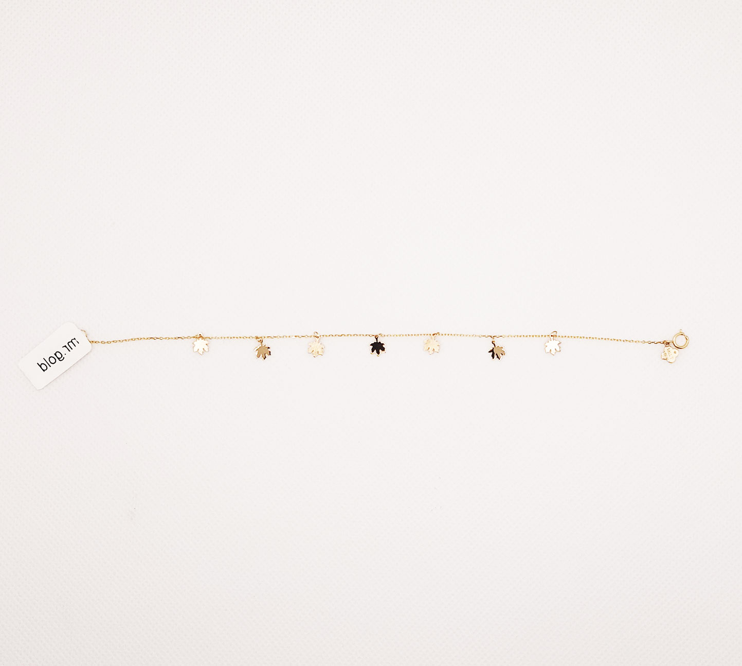 دستبند طلای 18 عیار مدل لیزری کد 90