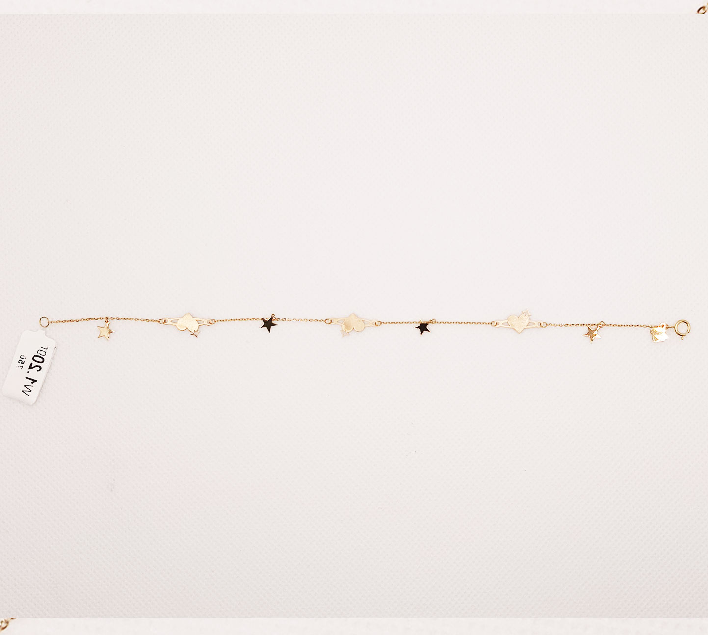 دستبند طلای 18 عیار مدل لیزری کد 100