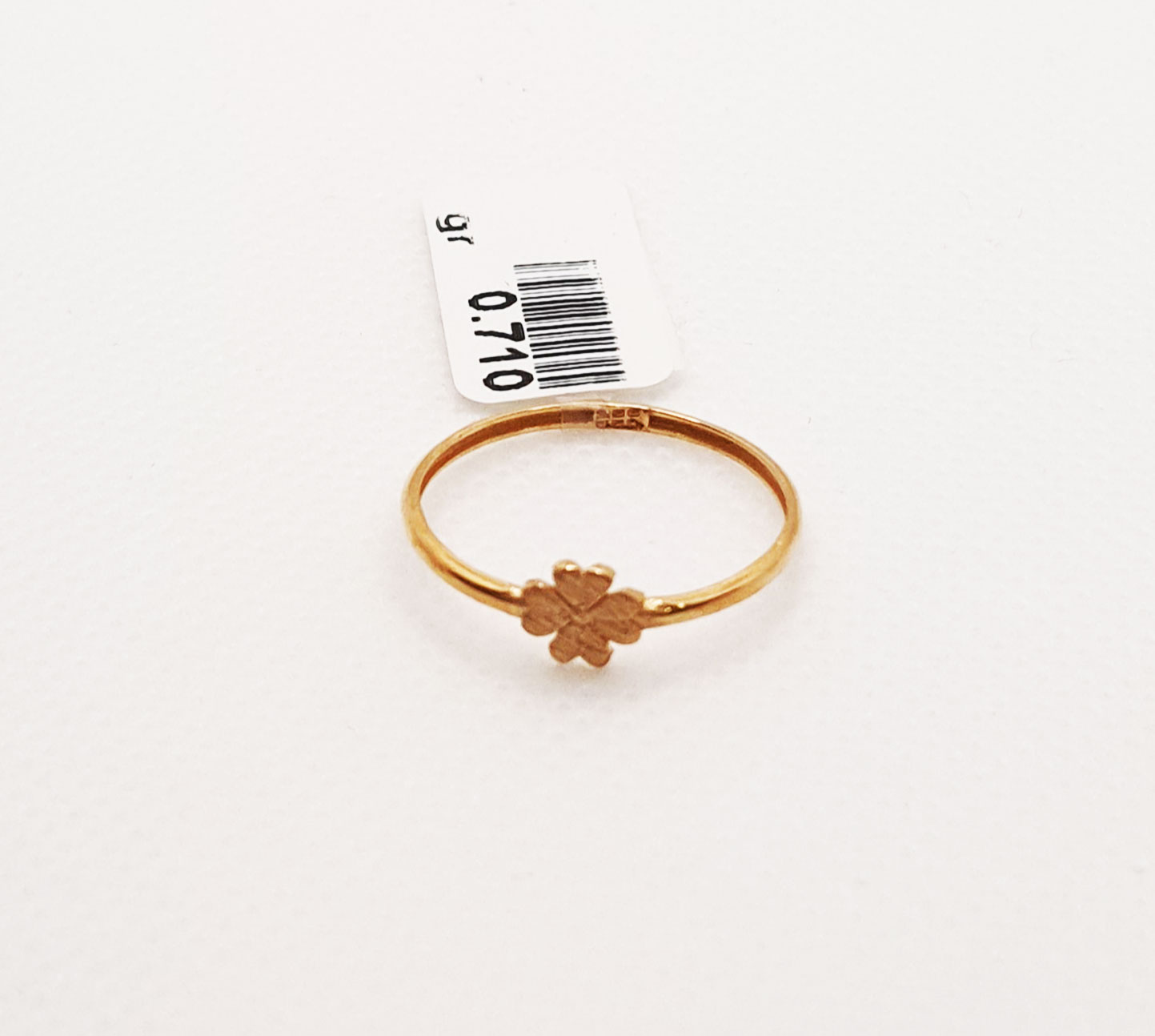 انگشتر طلای ۱۸ عیار مدل مینیمال کد 21