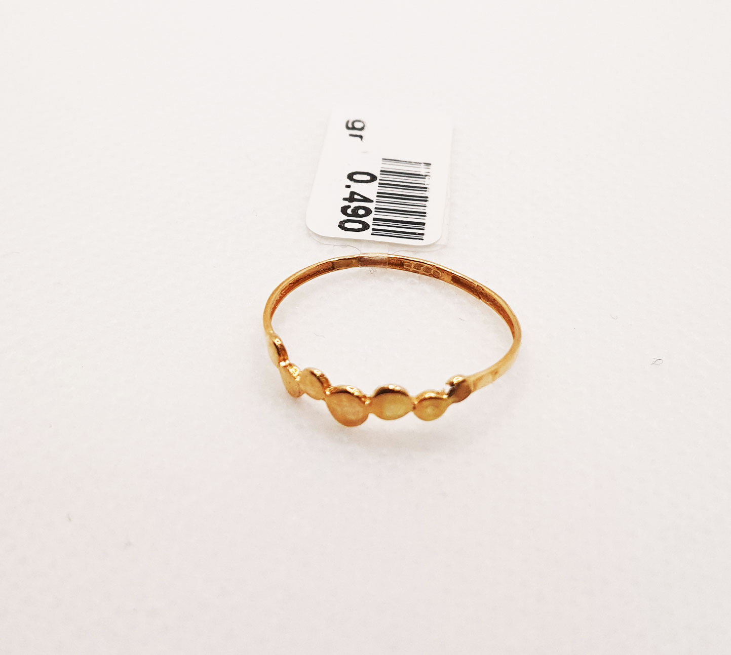 انگشتر طلای ۱۸ عیار مدل مینیمال کد 17