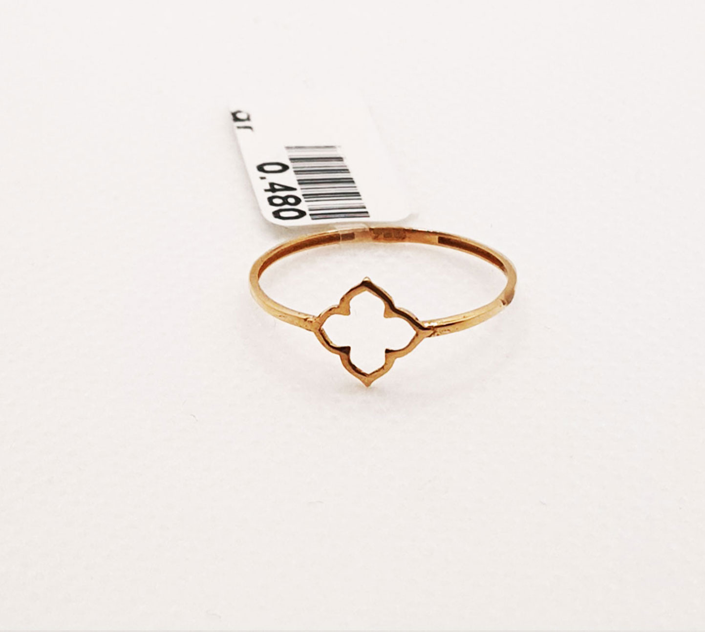 انگشتر طلای ۱۸ عیار مدل مینیمال کد 20