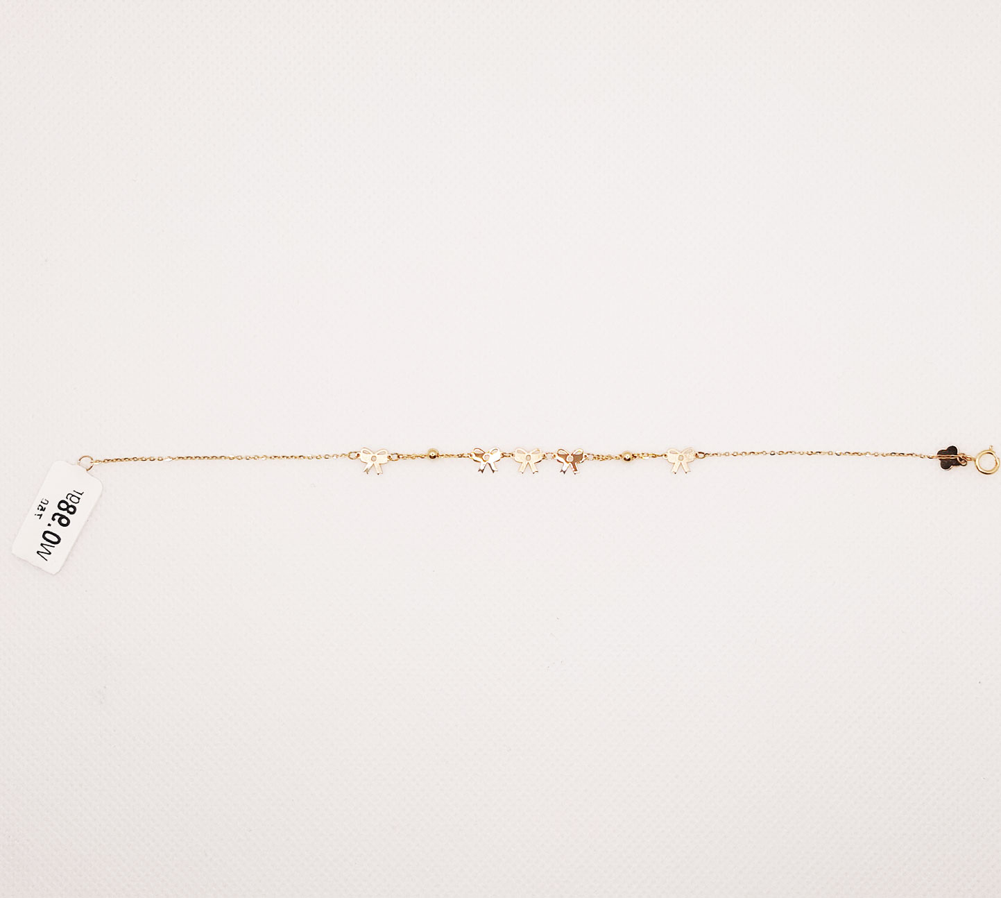 دستبند طلای 18 عیار مدل لیزری کد 99