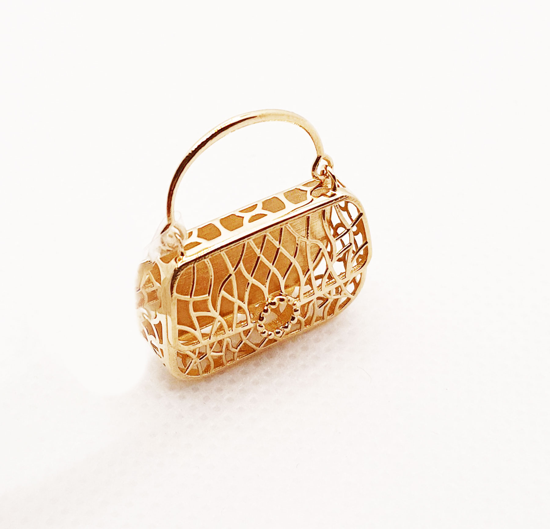 آویز گردنبند طلا 18 عیار زنانه مدل گیفت گلد کد 5