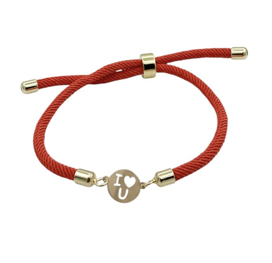 دستبند طلای 18 عیار بند ابریشمی کد DP158