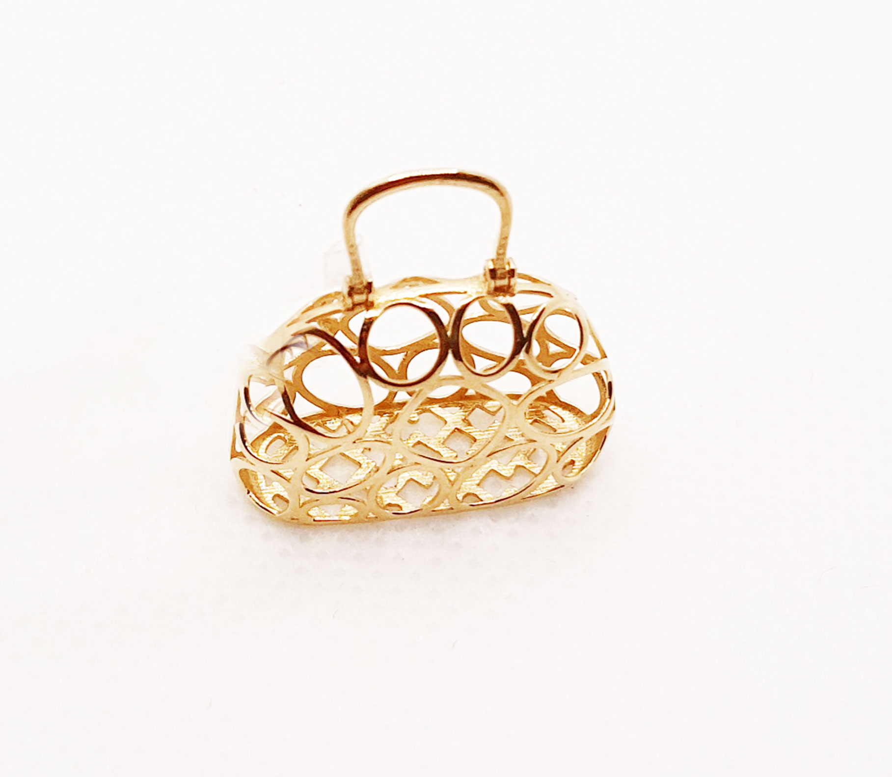 آویز گردنبند طلا 18 عیار زنانه مدل گیفت گلد کد 4