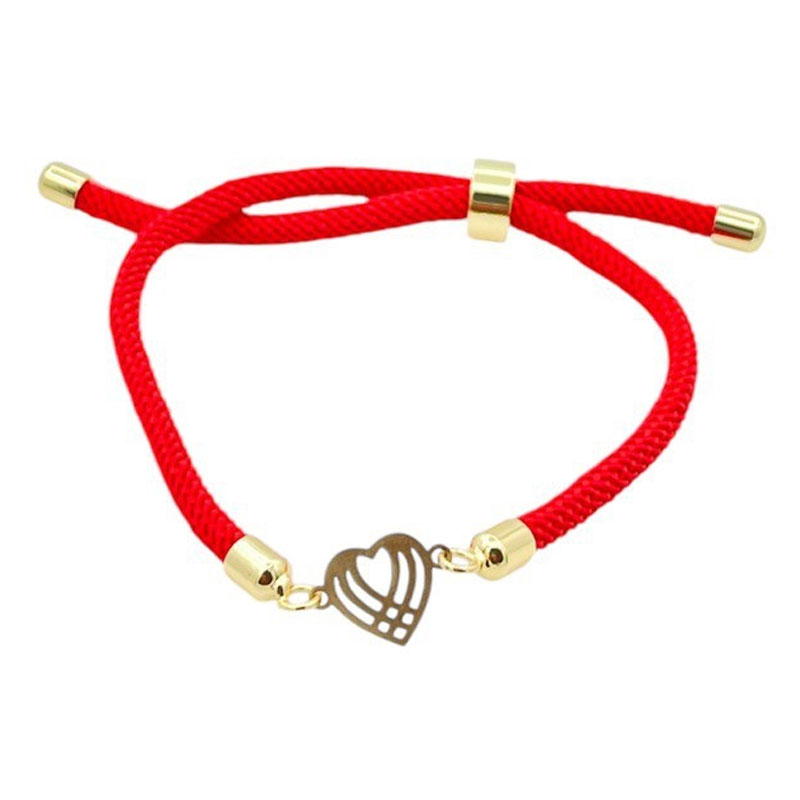 دستبند طلای 18 عیار بند ابریشمی کد DP145