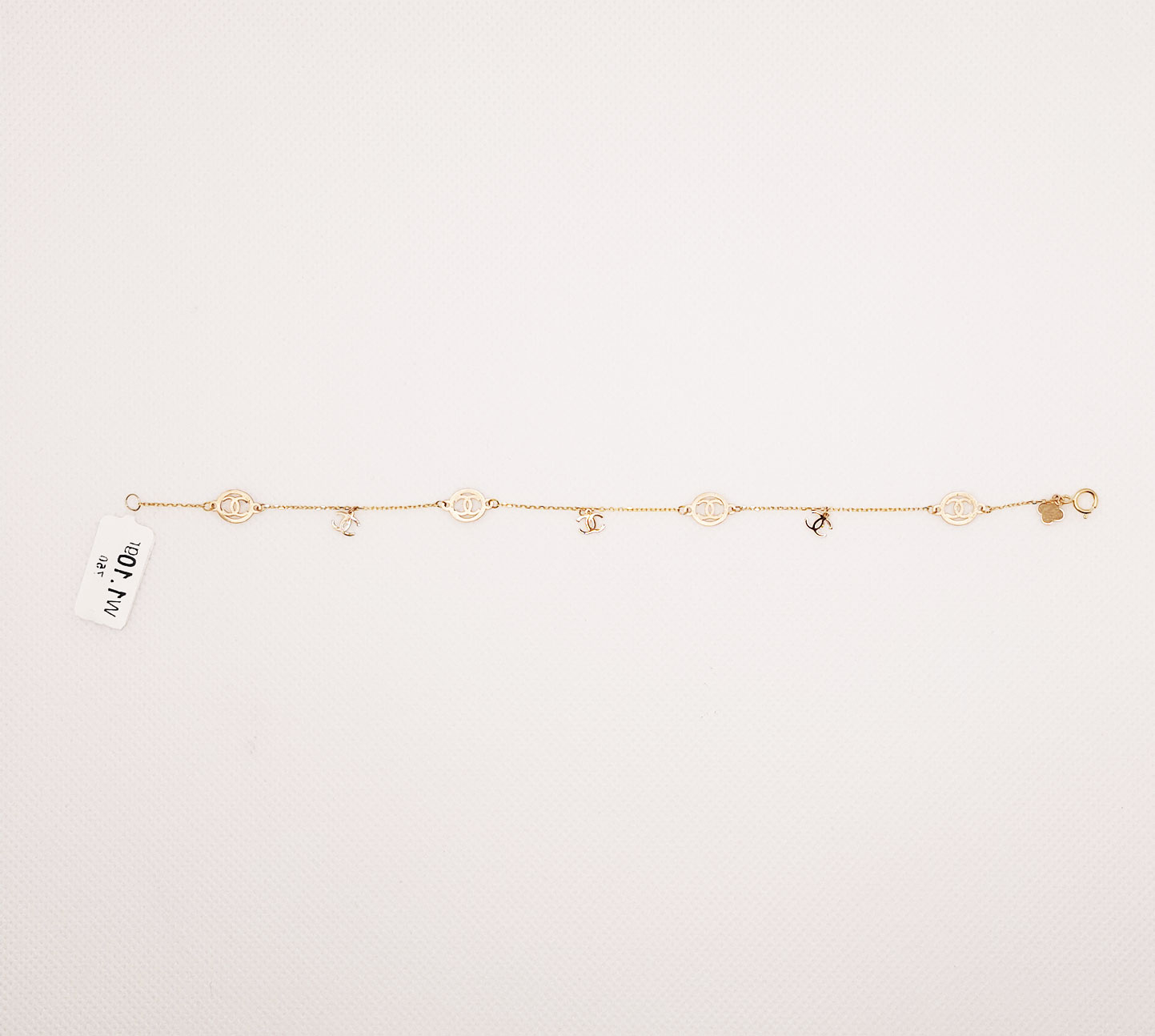 دستبند طلای 18 عیار مدل لیزری کد 94