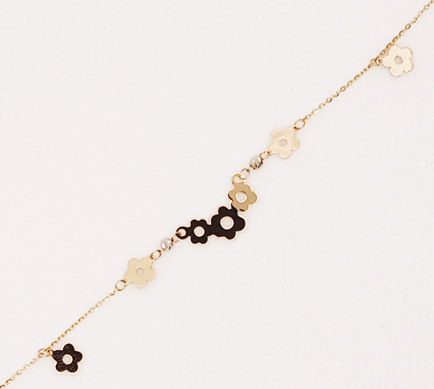 دستبند طلای 18 عیار مدل لیزری کد 87