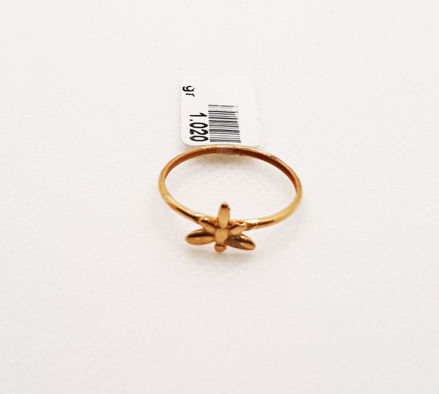 انگشتر طلای ۱۸ عیار مدل مینیمال کد 27