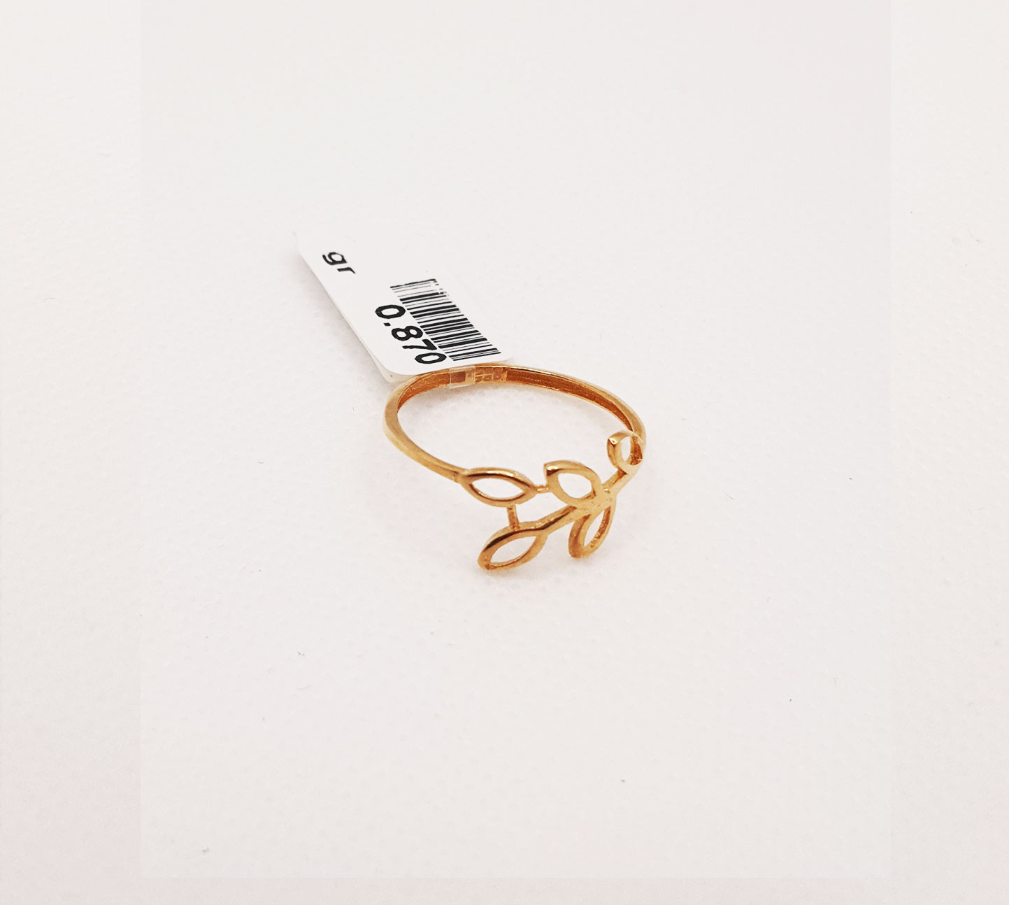 انگشتر طلای ۱۸ عیار مدل مینیمال کد 38