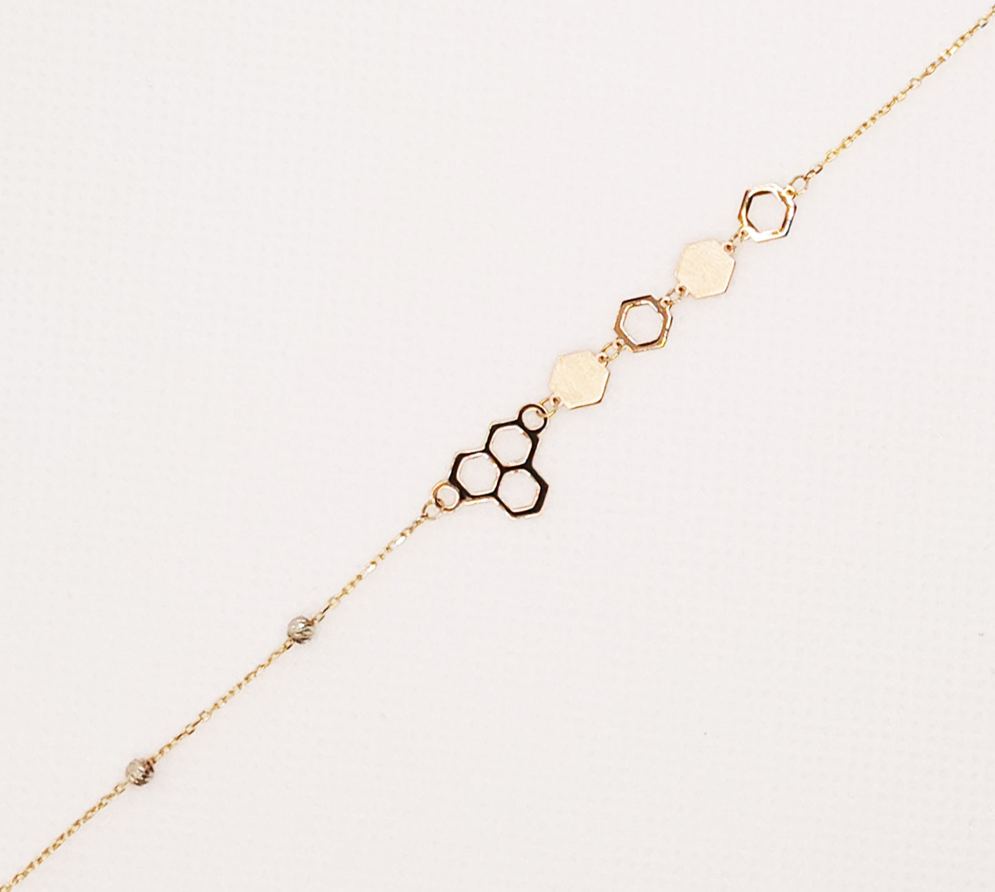 دستبند طلای 18 عیار مدل لیزری کد 101