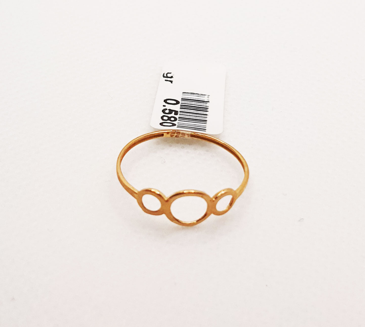 انگشتر طلای ۱۸ عیار مدل مینیمال کد 15