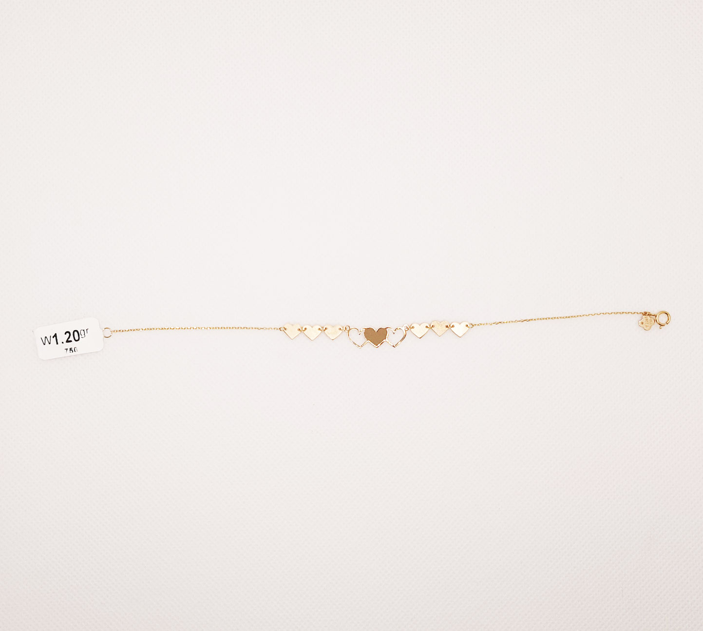 دستبند طلای 18 عیار مدل لیزری کد 85