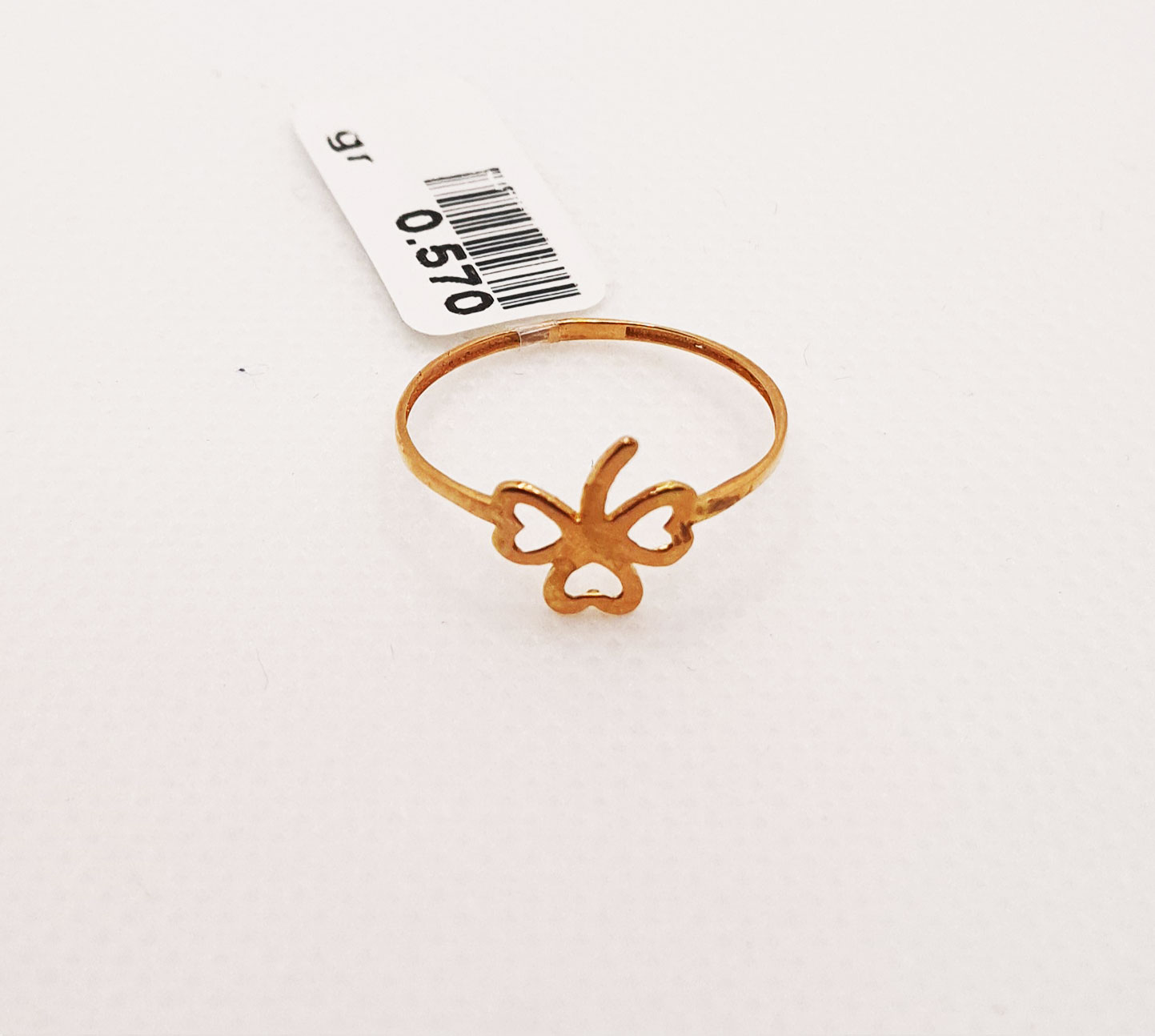 انگشتر طلای ۱۸ عیار مدل مینیمال کد 28