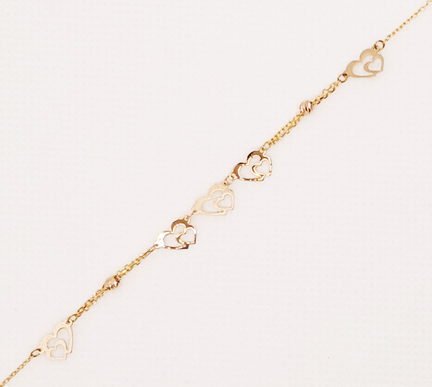 دستبند طلای 18 عیار مدل لیزری کد 103