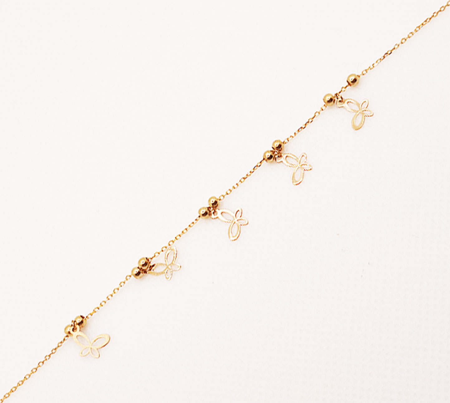 دستبند طلای ۱۸ عیار مدل لیزری کد ۸۲