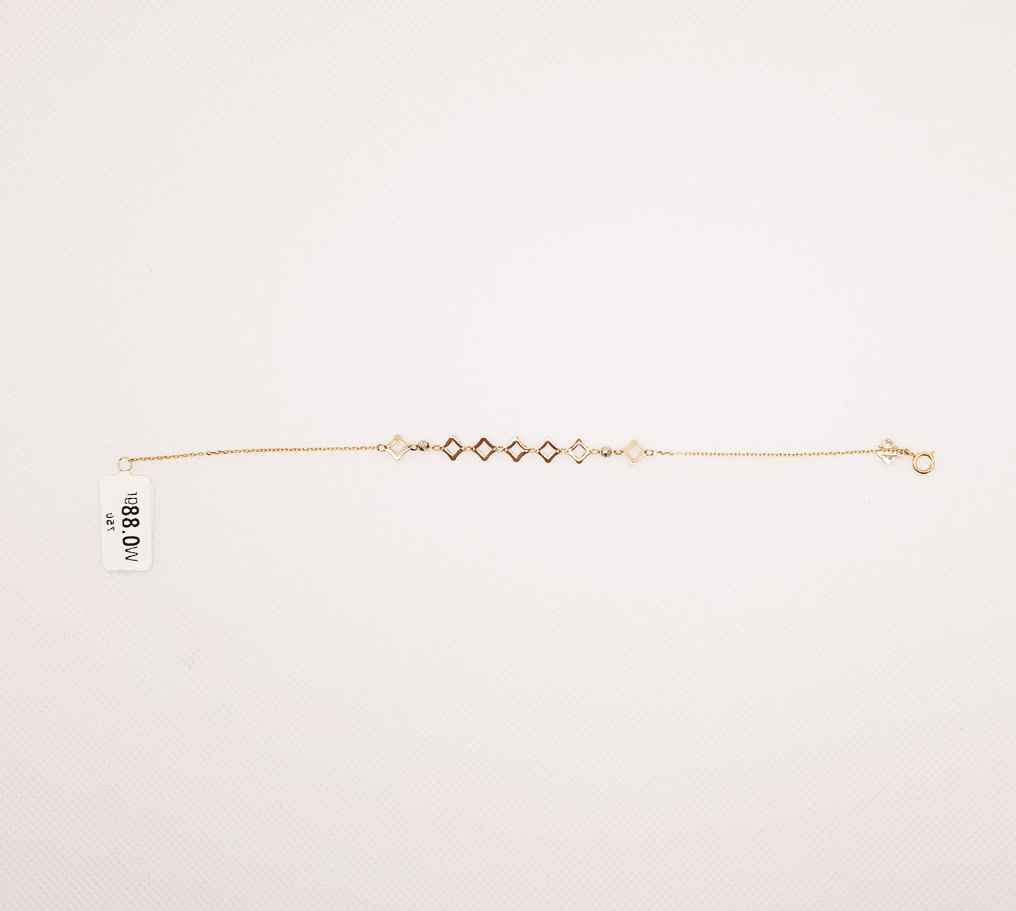 دستبند طلای 18 عیار مدل لیزری کد 96