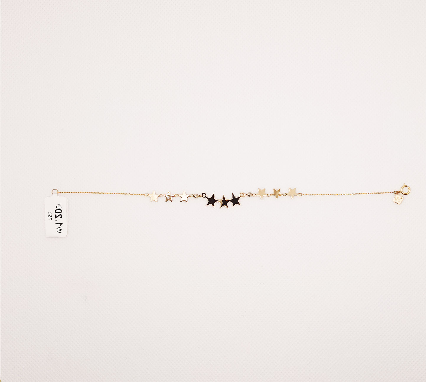 دستبند طلای 18 عیار مدل لیزری کد 104