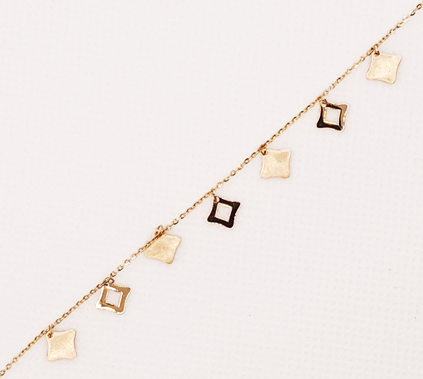 دستبند طلای 18 عیار مدل لیزری کد 98